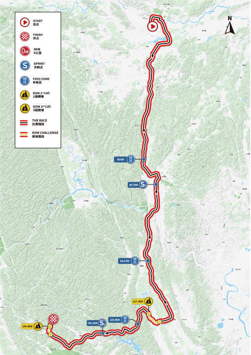 Die Strecke der 5. Etappe