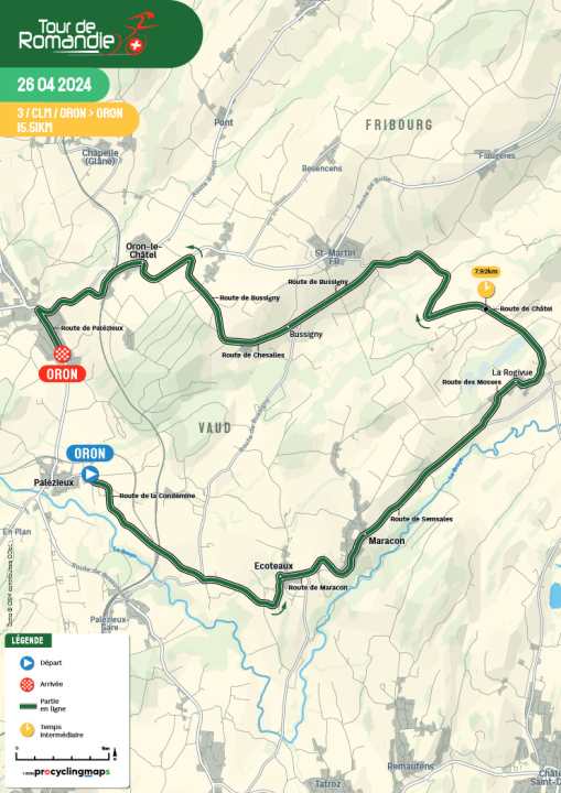 La 3e étape sur la carte