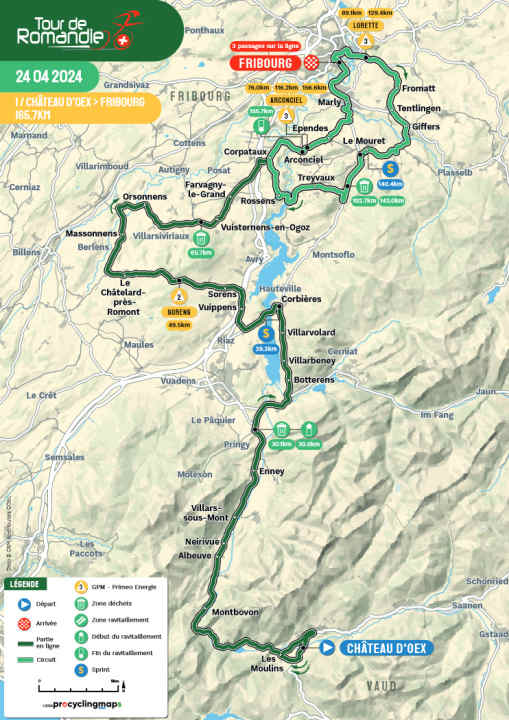 The 1st stage in the map view