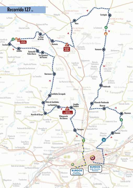 Die Route der 1. Etappe