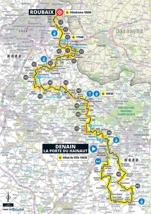 Le parcours de la course des femmes