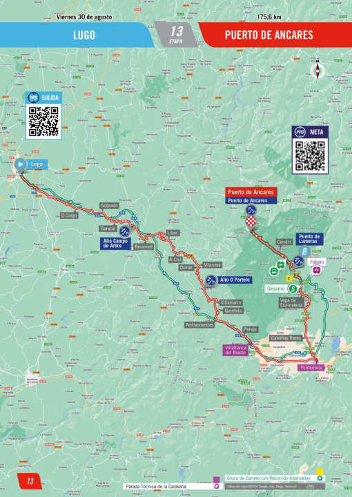 The 13th stage on the map
