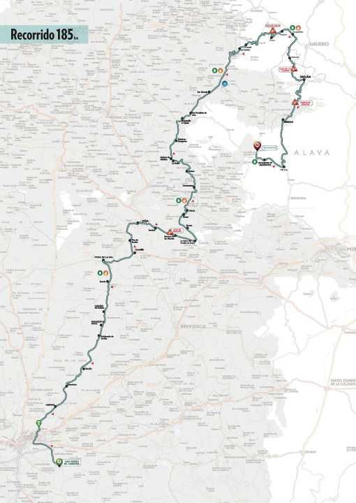 Die 3. Etappe auf der Karte