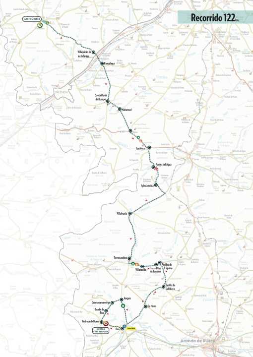 The route of the 2nd stage