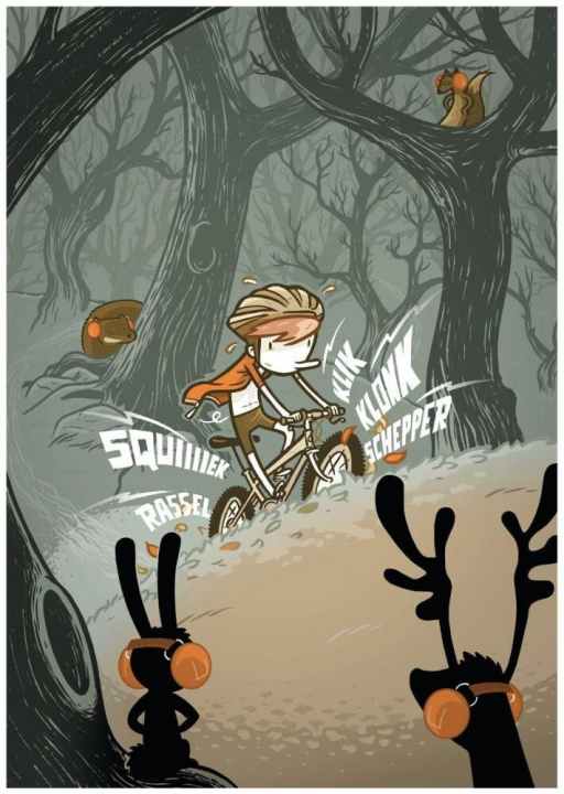   Gliding silently through the forest is every biker's dream...