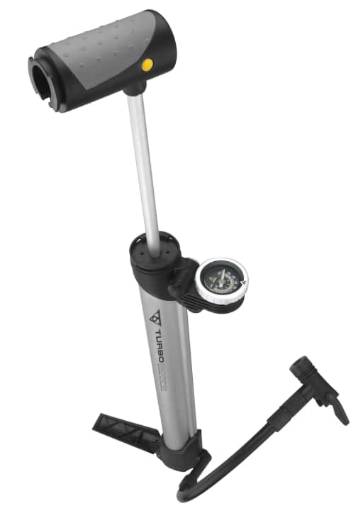 Die Morph von Topeak heißt so, weil aus der kleinen Pumpe eine Standpumpe wird. | pd-f