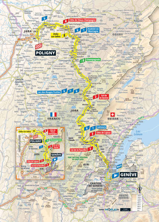 .Die Strecke der 3. Etappe der Tour de France Femmes 2026