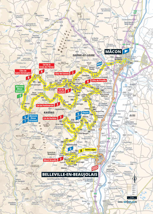 The route of Stage 5 of the 2026 Tour de France Femmes