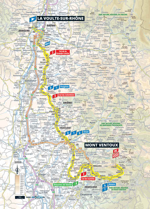 Die Strecke der 7. Etappe der Tour de France Femmes 2026