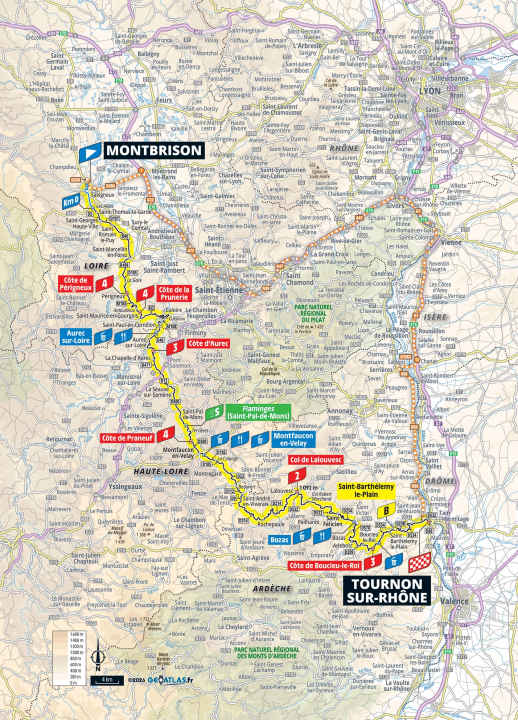 The route of Stage 6 of the 2026 Tour de France Femmes