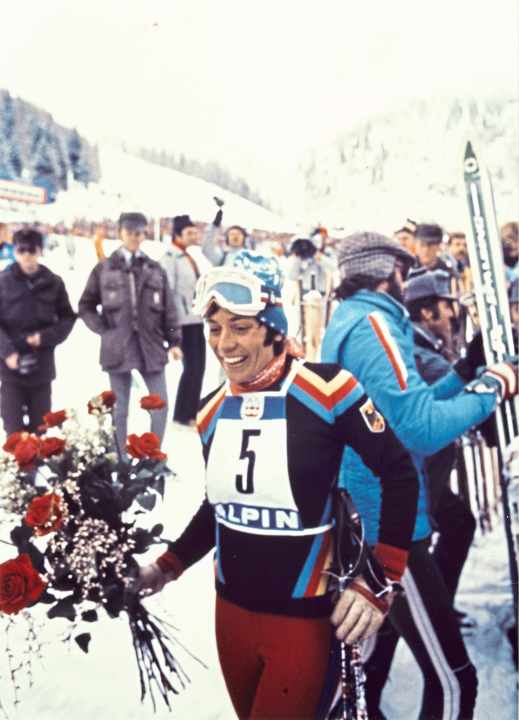 Uvex setzte schon früh auf die enge Zusammenarbeit mit Top-Athleten wie z. B. die legendäre Rosi Mittermeier.