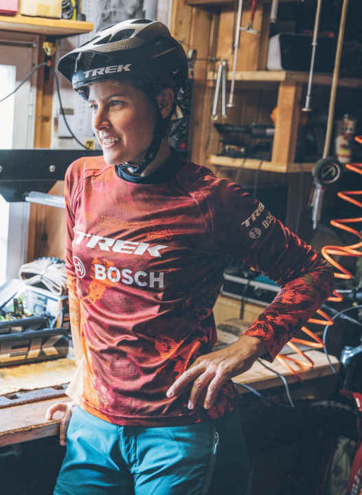 Nicole: "My heart rate is higher than in cross country, and it's also more tiring because you have to process more images at the higher speed."
