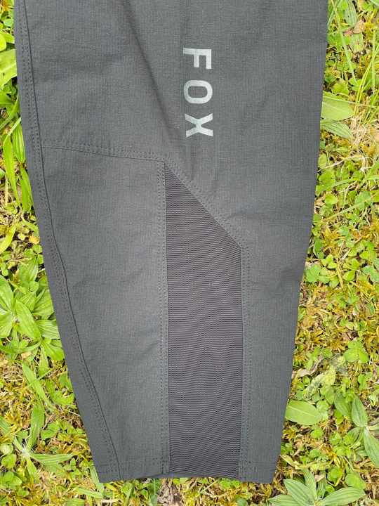 The Ranger Pants have a tight cut towards the foot. However, the mesh is stretchy and you can easily get your foot through.