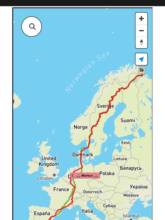 After a surprising detour through Holland, Markus rolled back over to Dinslaken in Germany yesterday.