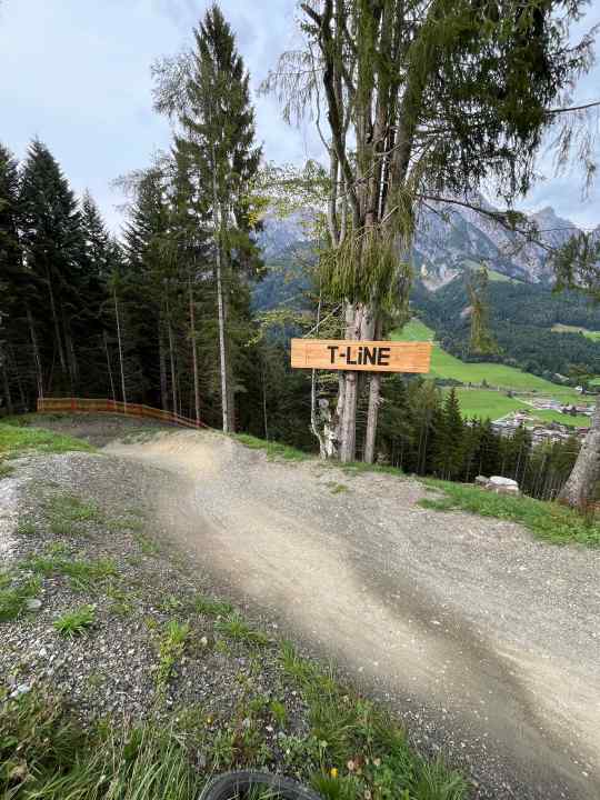Weit unten am Berg beginnt die neue T-Line: Kurven bis dir schwindelig wird!