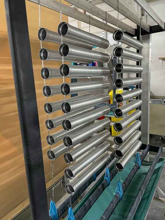 External companies mill, turn and anodise for Intend