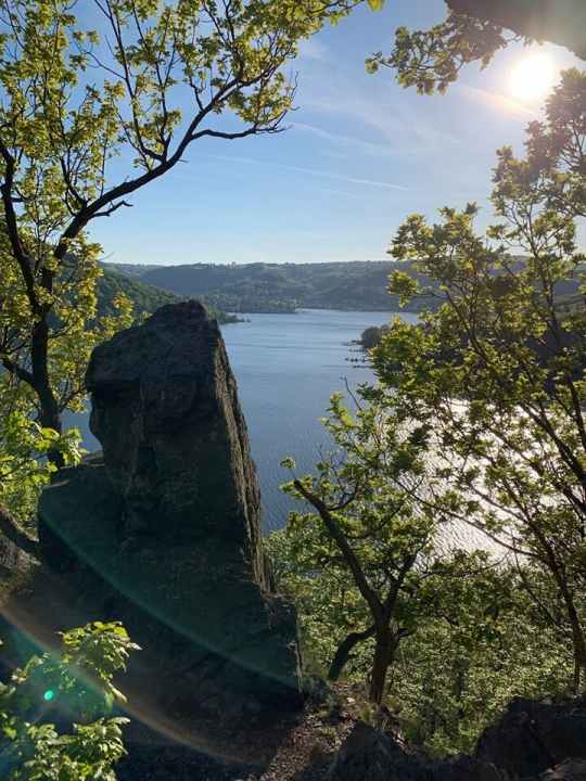 The "grand finale" around the Rurstausee.