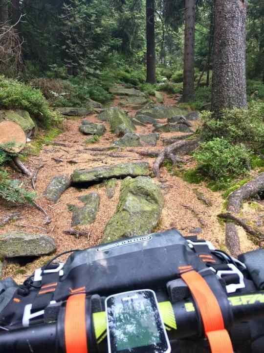   Hard work uphill and downhill: the high trail through the #Fichtelgebirge is tough, but worth it!