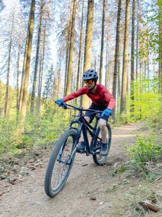   Nils beim Praxistest