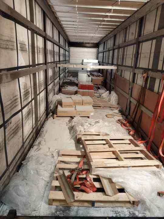   The thieves used a fire extinguisher to cover their tracks after the component robbery. They only left behind a few boxes of cheaper Shimano parts.