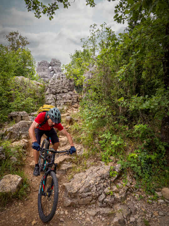 There are no jumps, no bends, just natural trails.