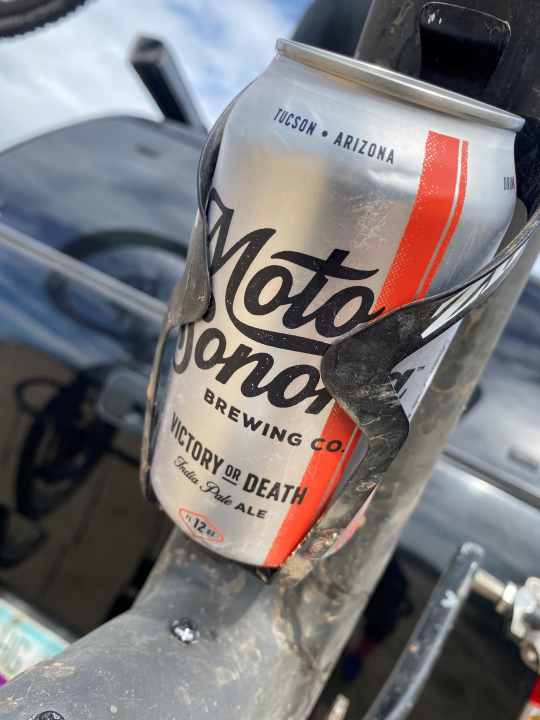 Victory or Death, yeah! A refreshing beer after an MTB tour through the mountains of Tucson couldn't have a better name
