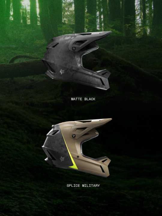 The chin guard was tested according to the motorbike standard. We have been demanding this for years for full-face helmets in gravity biking. Here are the two colour variants.
