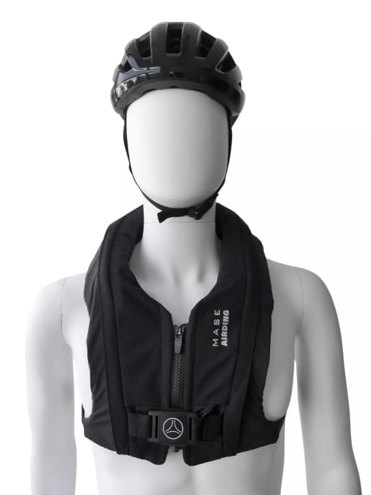 Der Fahrradairbag soll als Ergänzung zum Helm dienen.