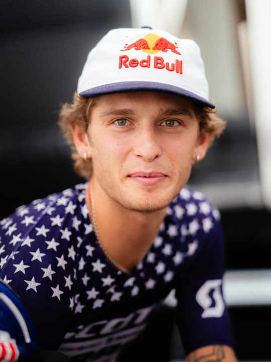 Bjorn Riley: Seit kurzem beim Brausehersteller Red Bull unter Vertrag - ein Ritterschlag im Sport.