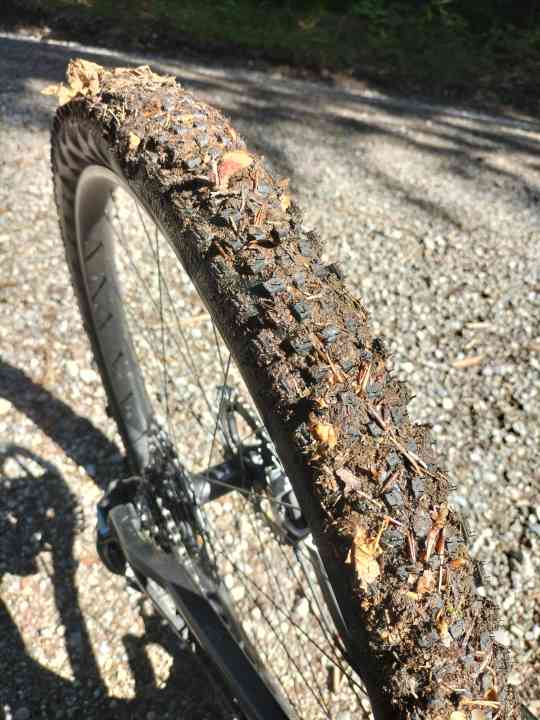Even though Continental has improved on earlier race and trail tyres, the Magnotal's self-cleaning function should work faster on trails with deep, damp forest soil.
