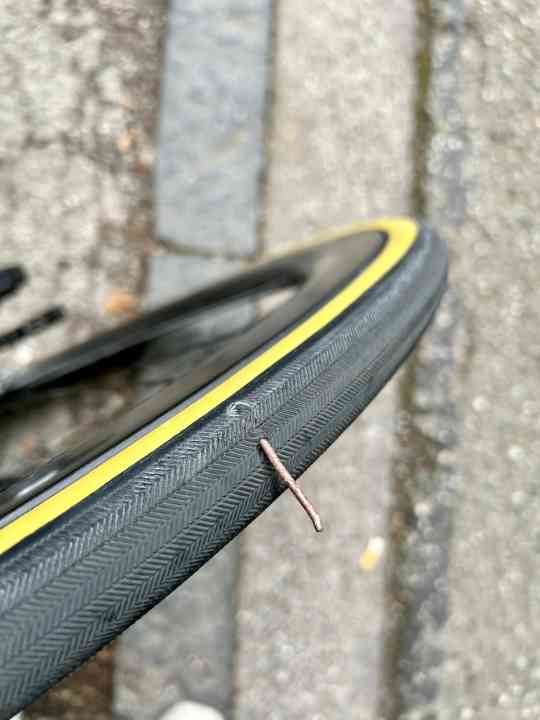 Tyres with hole
