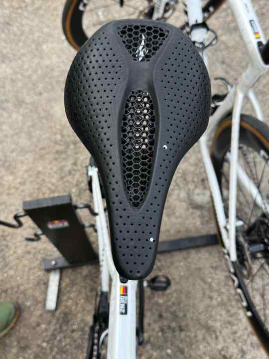 The S-Works Power with mirror from Specialized on Nico Denz's bike