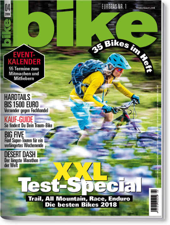   Seit fünf Jahren werden Bikes immer schwerer. Warum? Wir haben nachgefragt und den Faktencheck gemacht. Die Ergebnisse gibt's in BIKE 4/18 zu lesen – ab 6. März am Kiosk.