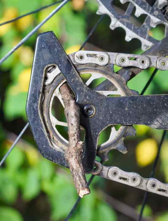 So hätte das ausgesehen. Wäre der Fall aufgetreten, hätte sich der äußere Zahnring aus Kunststoff trotz blockierter Schaltungsrolle weitergedreht. Die 3000 Testkilometer konnten der Magic Wheel-Funktion nichts anhaben.