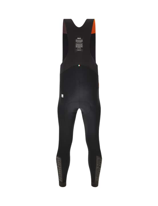 Rear view of the long cycling shorts from Santini