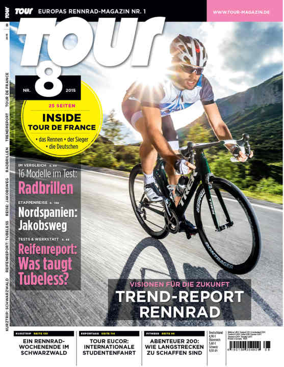   Den gesamten Artikel mit Infos zur Komfortgeometrie, dem Weg zum richtigen Rahmen und allen Testergebnissen im Überblick finden Sie in TOUR 8/2015: Heft bestellen-> TOUR IOS-App-> TOUR Android-App->