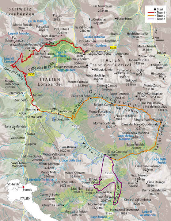 The 3 top tours at a glance