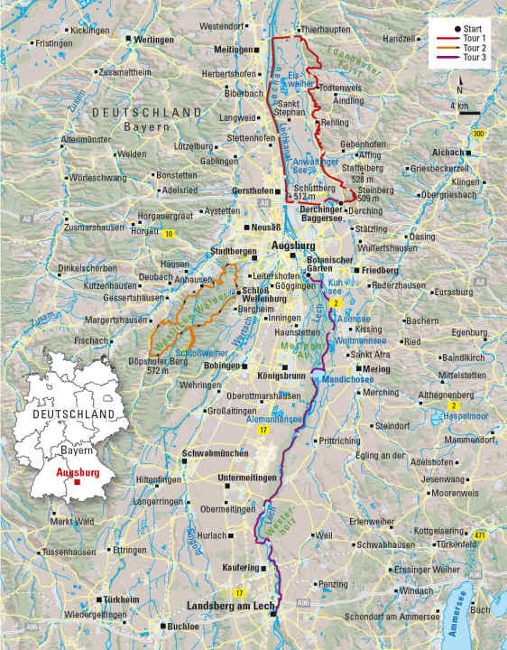   MTB-Touren Revier-Guide Augsburg