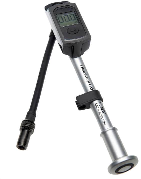 With the Blackburn Honest Digital Mini shock pump, the fork and shock can be ideally tuned