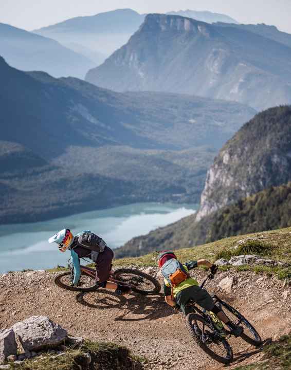 Paganella bike park with panoramic trail