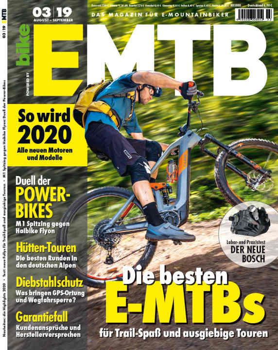 You can download this article or the entire EMTB 2/2019 issue in the EMTB app (<a href="https://itunes.apple.com/de/app/emtb-das-magazin-fur-e-mountainbiker/id1079396102?mt=8" target="_blank" rel="noopener noreferrer nofollow">iTunes</a> and <a href="https://play.google.com/store/apps/details?id=en.delius_klasing.emtb" target="_blank" rel="noopener noreferrer nofollow">Google Play</a> ) or reorder the edition in the <a href="https://www.delius-klasing.de/emtb-03-2019-emb-2019-03" target="_blank" rel="noopener noreferrer">DK-Shop</a> .