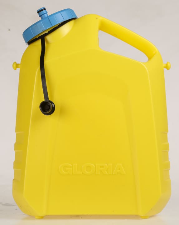 Gloria Multijet 18V: The 10-litre canister is available as an option.