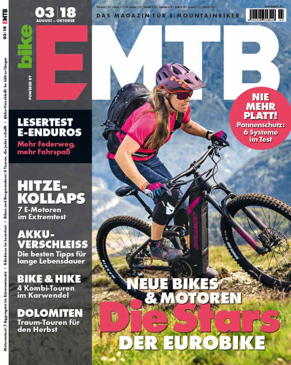   You can download this article and the entire EMTB 3/2018 issue from the EMTB app (<a href="https://itunes.apple.com/de/app/emtb-das-magazin-fur-e-mountainbiker/id1079396102?mt=8" target="_blank" rel="noopener noreferrer nofollow">iTunes</a> and <a href="https://play.google.com/store/apps/details?id=en.delius_klasing.emtb" target="_blank" rel="noopener noreferrer nofollow">Google Play</a> ) or reorder the edition in the <a href="https://www.delius-klasing.de/emtb-03-2018-emb-2018-03" target="_blank" rel="noopener noreferrer">DK-Shop</a> .