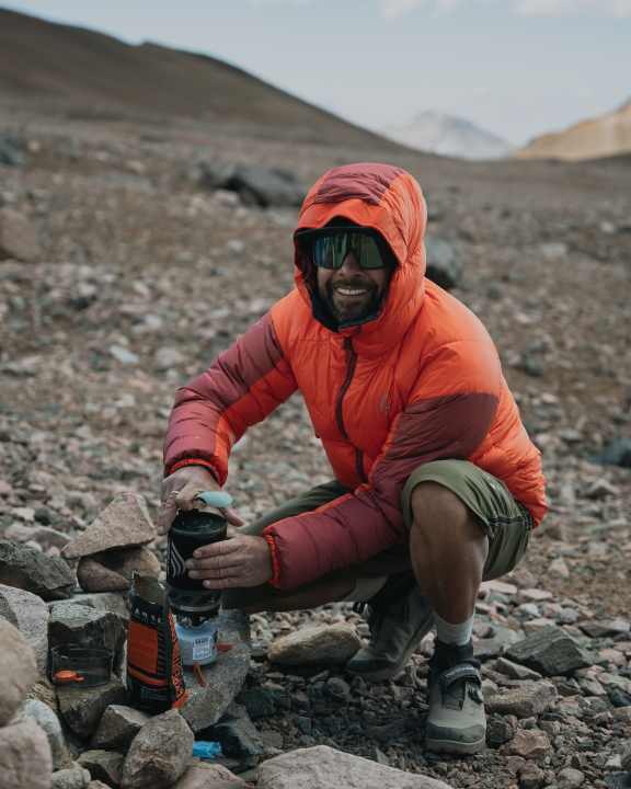 Kalte Platte, Eistee... ab einer gewissen Höhe muss alles erstmal aufgetaut werden.