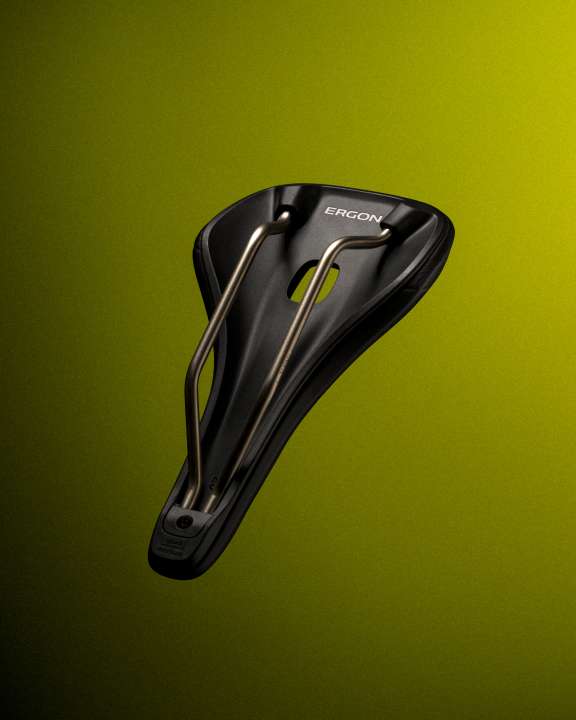 Ergon relies on high-quality TiNox for the saddle frame