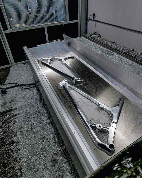   The main frame is composed of two separately milled shells.