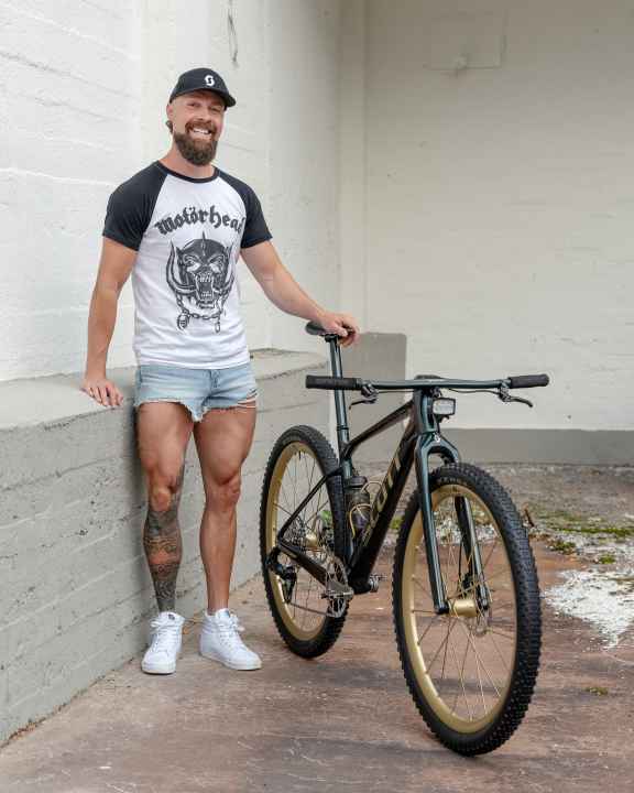 Looks like he's happy with the result.