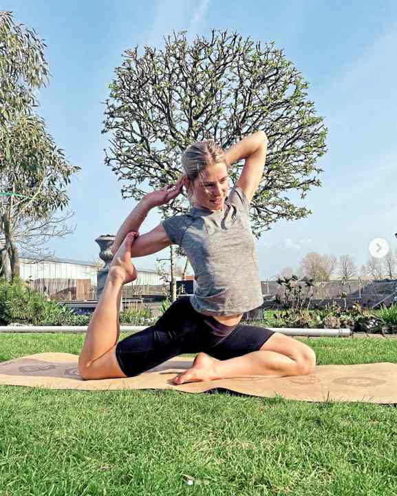 For racing cyclist Demi Vollering, yoga is part of her daily training routine.