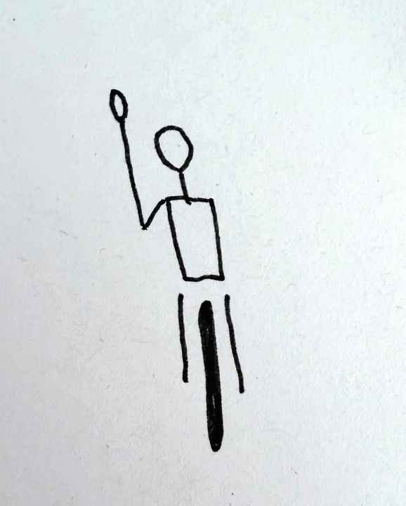 Hand signal: Stop