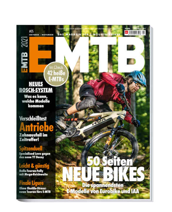   EMTB 5/2021 – jetzt im Handel. Sie erhalten die neue EMTB bequem im <a href="https://www.delius-klasing.de/abo-shop/?zeitschrift=233&utm_source=emb_web&utm_medium=red_heftinfo&utm_campaign=abo_emb" target="_blank" rel="noopener noreferrer">Abo</a> , in unserem <a href="https://www.delius-klasing.de/emtb" target="_blank" rel="noopener noreferrer">Onlineshop</a>  sowie als App-Ausgabe für <a href="https://apps.apple.com/de/app/emtb-magazin/id1079396102" target="_blank" rel="noopener noreferrer nofollow">Apple</a>  und <a href="https://play.google.com/store/apps/details?id=de.delius_klasing.emtb" target="_blank" rel="noopener noreferrer nofollow">Android</a> .